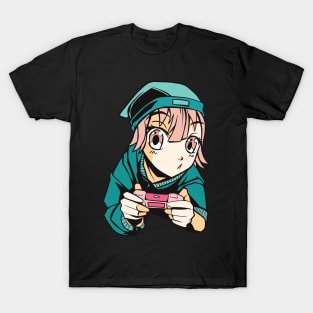 Anime Girl Manga Art Design Merch Gaming Birthday gift T-Shirt